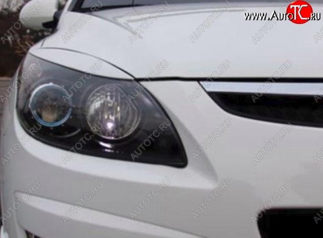 999 р. Реснички на фары CT v2 Hyundai I30 FD хэтчбек дорестайлинг (2007-2010) (Неокрашенные)  с доставкой в г. Кемерово