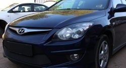 1 469 р. Сетка на бампер Russtal (черная)  Hyundai I30  FD (2010-2012) универсал рестайлинг, хэтчбэк 5 дв. рестайлинг  с доставкой в г. Кемерово. Увеличить фотографию 2