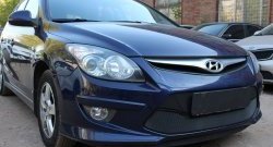 1 469 р. Сетка на бампер Russtal (черная)  Hyundai I30  FD (2010-2012) универсал рестайлинг, хэтчбэк 5 дв. рестайлинг  с доставкой в г. Кемерово. Увеличить фотографию 3