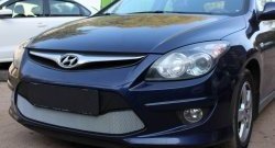 1 539 р. Сетка на бампер Russtal (хром)  Hyundai I30  FD (2010-2012) универсал рестайлинг, хэтчбэк 5 дв. рестайлинг  с доставкой в г. Кемерово. Увеличить фотографию 3