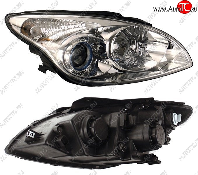 7 199 р. Правая передняя фара SAT Hyundai I30 FD хэтчбек дорестайлинг (2007-2010)  с доставкой в г. Кемерово