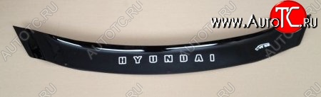 999 р. Дефлектор капота Russtal (короткий) Hyundai I30 2 GD дорестайлинг универсал (2011-2015)  с доставкой в г. Кемерово
