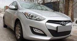 1 839 р. Сетка на бампер Russtal (черная) Hyundai I30 2 GD дорестайлинг, хэтчбэк 5 дв. (2011-2015)  с доставкой в г. Кемерово. Увеличить фотографию 7