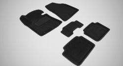 Износостойкие коврики в салон SeiNtex Premium 3D 4 шт. (ворсовые, черные) Hyundai I30  2 GD (2011-2017) дорестайлинг, хэтчбэк 5 дв., рестайлинг, хэтчбэк 5 дв.