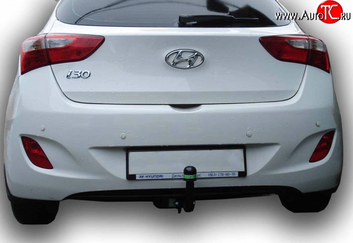7 499 р. Фаркоп Лидер Плюс Hyundai I30 2 GD дорестайлинг, хэтчбэк 5 дв. (2011-2015) (Без электропакета)  с доставкой в г. Кемерово