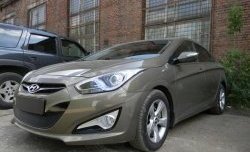 2 099 р. Сетка на бампер Russtal (черная) Hyundai I40 1 VF дорестайлинг седан (2011-2015)  с доставкой в г. Кемерово. Увеличить фотографию 2