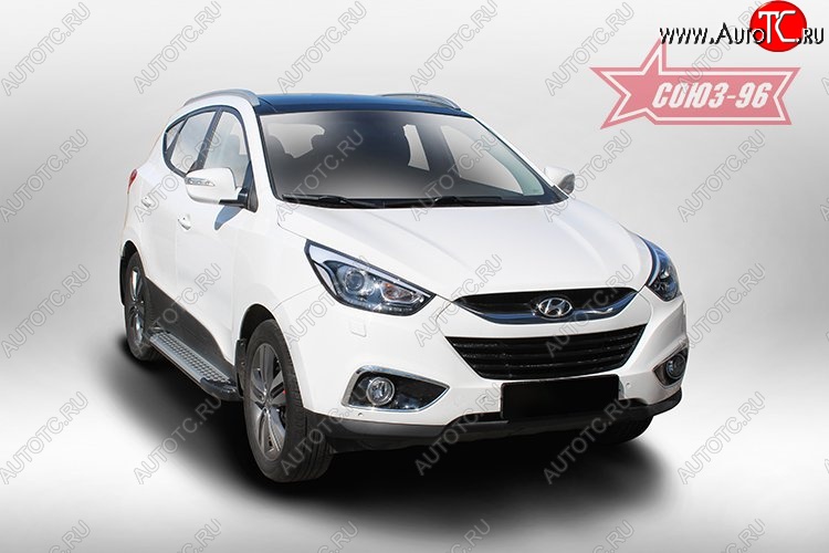 8 549 р. Пороги Souz-96 Hyundai IX35 LM рестайлинг (2013-2018)  с доставкой в г. Кемерово