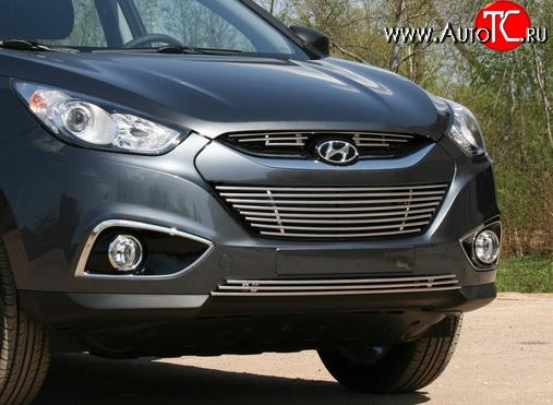 4 139 р. Декоративная вставка воздухозаборника нижнего Souz-96 Hyundai IX35 LM дорестайлинг (2009-2013)  с доставкой в г. Кемерово