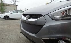 2 089 р. Сетка на бампер Russtal (черная) Hyundai IX35 LM дорестайлинг (2009-2013)  с доставкой в г. Кемерово. Увеличить фотографию 10