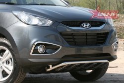 17 369 р. Защита переднего бампера с профилем Souz-96 (d42)  Hyundai IX35  LM (2009-2018) дорестайлинг, рестайлинг  с доставкой в г. Кемерово. Увеличить фотографию 2