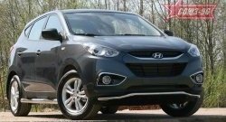 11 339 р. Защита переднего бампера одинарная Souz-96 (d42)  Hyundai IX35  LM (2009-2018) дорестайлинг, рестайлинг  с доставкой в г. Кемерово. Увеличить фотографию 2
