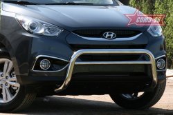 12 914 р. Защита переднего бампера Souz-96 (d60)  Hyundai IX35  LM (2009-2018) дорестайлинг, рестайлинг  с доставкой в г. Кемерово. Увеличить фотографию 2