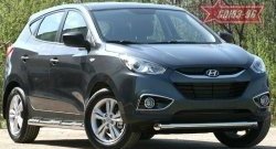 12 914 р. Защита переднего бампера одинарная Souz-96 (d76)  Hyundai IX35  LM (2009-2018) дорестайлинг, рестайлинг  с доставкой в г. Кемерово. Увеличить фотографию 2