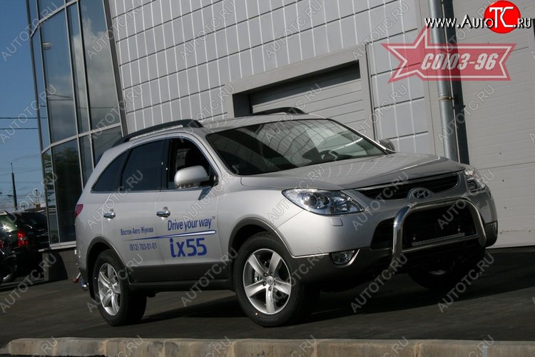21 239 р. Защита переднего бампера Souz-96 (d76) Hyundai IX55 EN (2006-2013)  с доставкой в г. Кемерово