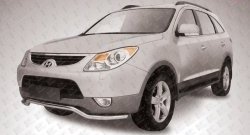 Фигурная защита переднего бампера диаметром 57 мм Slitkoff Hyundai IX55  EN (2006-2013)