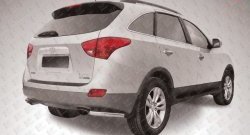 Защита заднего бампера из двух боковых уголков диаметром 57 мм Slitkoff Hyundai IX55  EN (2006-2013)