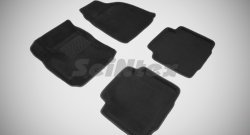 Износостойкие коврики в салон 3D HYUNDAI MATRIX черные (компл) Hyundai Matrix  1 FC (2001-2010) дорестайлинг, 1-ый рестайлинг, 2-ой рестайлинг