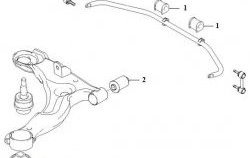 349 р. Полиуретановая втулка стабилизатора задней подвески Точка Опоры  Hyundai Matrix  1 FC (2001-2010) дорестайлинг, 1-ый рестайлинг, 2-ой рестайлинг  с доставкой в г. Кемерово. Увеличить фотографию 2