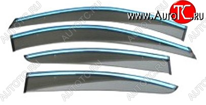 4 399 р. Дефлекторы боковых окон SuvStyle Hyundai Santa Fe CM дорестайлинг (2006-2009)  с доставкой в г. Кемерово