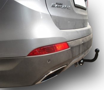 60 999 р. Фаркоп Лидер Плюс (до 1300 кг) Hyundai Santa Fe DM дорестайлинг (2012-2016) (Без электропакета)  с доставкой в г. Кемерово. Увеличить фотографию 5