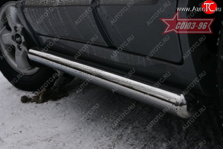 15 614 р. Защита порогов Souz-96 (d76) Hyundai Santa Fe SM (2000-2012)  с доставкой в г. Кемерово