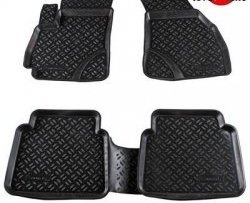 Комплект ковриков в салон Aileron 4 шт. (полиуретан) Hyundai Santa Fe  SM (2000-2012)