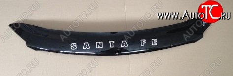 999 р. Дефлектор капота Russtal (короткий) Hyundai Santa Fe DM дорестайлинг (2012-2016)  с доставкой в г. Кемерово