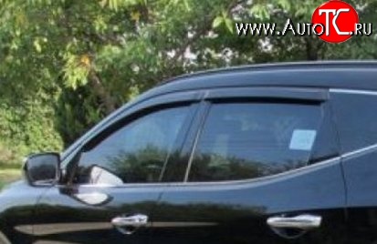 999 р. Комплект дефлекторов окон (ветровиков) 4 шт. Russtal Hyundai Santa Fe DM дорестайлинг (2012-2016)  с доставкой в г. Кемерово