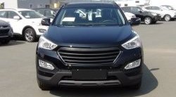 6 849 р. Решётка радиатора RA Hyundai Santa Fe DM дорестайлинг (2012-2016) (Поверхность глянец (под окраску), Неокрашенная)  с доставкой в г. Кемерово. Увеличить фотографию 2