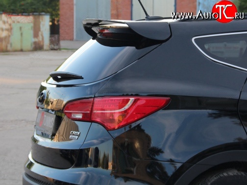 5 399 р. Спойлер Sport  Hyundai Santa Fe  DM (2012-2016) дорестайлинг (Неокрашенный)  с доставкой в г. Кемерово