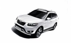 Широкая защита порогов Petroil Tuning Hyundai Santa Fe  DM (2012-2016) дорестайлинг (Нержавеющая полированная сталь)