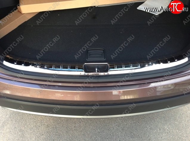 8 049 р. Металлический порожек в багажник автомобиля СТ Hyundai Santa Fe DM дорестайлинг (2012-2016)  с доставкой в г. Кемерово