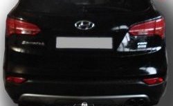 9 749 р. Фаркоп Лидер Плюс (с нерж. пластиной)  Hyundai Santa Fe  DM (2012-2016) дорестайлинг (Без электропакета)  с доставкой в г. Кемерово. Увеличить фотографию 4