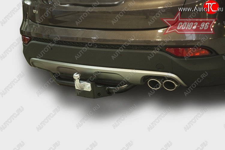 8 027 р. Фаркоп Souz-96 Hyundai Santa Fe DM дорестайлинг (2012-2016) (бензиновый двигатель)  с доставкой в г. Кемерово