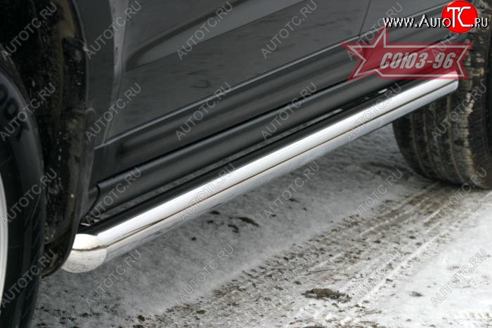 12 689 р. Защита порогов Souz-96 (d60) Hyundai Santa Fe CM дорестайлинг (2006-2009)  с доставкой в г. Кемерово