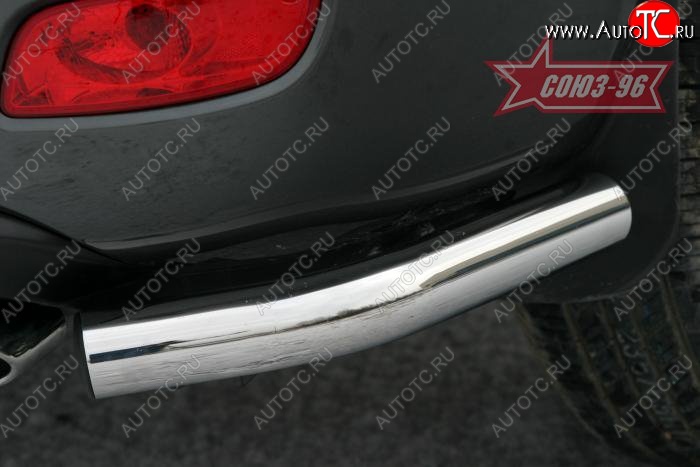 9 044 р. Защита заднего бампера из боковых уголков Souz-96 (d60) Hyundai Santa Fe CM дорестайлинг (2006-2009)  с доставкой в г. Кемерово