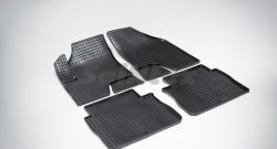 Износостойкие коврики в салон с рисунком Сетка SeiNtex Premium 4 шт. (резина) Hyundai Santa Fe  CM (2006-2009) дорестайлинг