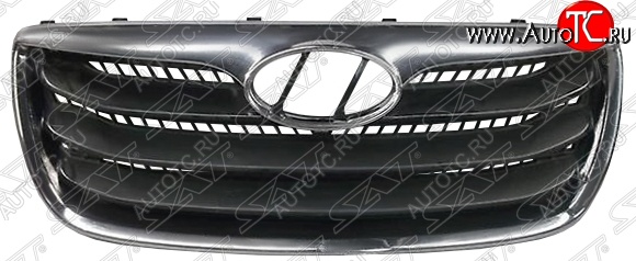 5 899 р. Решётка радиатора SAT  Hyundai Santa Fe  CM (2009-2012) рестайлинг (Неокрашенная)  с доставкой в г. Кемерово