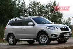 17 324 р. Защита переднего бампера с профилем Souz-96 (d42)  Hyundai Santa Fe  CM (2009-2012) рестайлинг  с доставкой в г. Кемерово. Увеличить фотографию 3