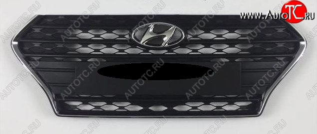 13 299 р. Решётка радиатора Стандарт Hyundai Solaris HCR седан дорестайлинг (2017-2020)  с доставкой в г. Кемерово