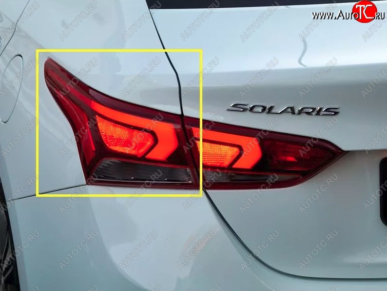 19 449 р. Фара задняя левая Стандартная (светодиодная) Hyundai Solaris HCR седан дорестайлинг (2017-2020)  с доставкой в г. Кемерово