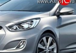 4 299 р. Переднее левое крыло Стандартное Hyundai Solaris RBr седан рестайлинг (2014-2017) (Окрашенное)  с доставкой в г. Кемерово. Увеличить фотографию 2