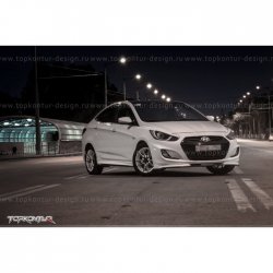 2 899 р. Накладка на передний бампер TopKontur Design v2 технику из списка применимости (Неокрашенная)  с доставкой в г. Кемерово. Увеличить фотографию 13