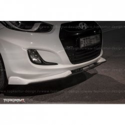 2 899 р. Накладка на передний бампер TopKontur Design v2 технику из списка применимости (Неокрашенная)  с доставкой в г. Кемерово. Увеличить фотографию 14