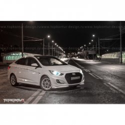2 899 р. Накладка на передний бампер TopKontur Design v2 технику из списка применимости (Неокрашенная)  с доставкой в г. Кемерово. Увеличить фотографию 4
