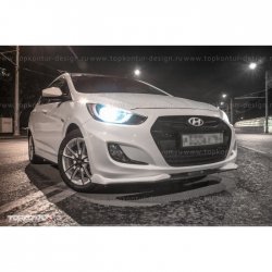 2 899 р. Накладка на передний бампер TopKontur Design v2 технику из списка применимости (Неокрашенная)  с доставкой в г. Кемерово. Увеличить фотографию 8