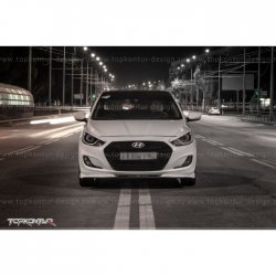 2 899 р. Накладка на передний бампер TopKontur Design v2 технику из списка применимости (Неокрашенная)  с доставкой в г. Кемерово. Увеличить фотографию 11
