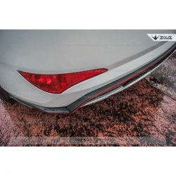 8 999 р. Накладка на задний бампер TopKontur Design Hyundai Solaris RBr седан дорестайлинг (2010-2014) (Неокрашенная)  с доставкой в г. Кемерово. Увеличить фотографию 6