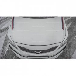 1 499 р. Реснички на фары HS1 Hyundai Solaris RBr седан дорестайлинг (2010-2014) (Неокрашенные)  с доставкой в г. Кемерово. Увеличить фотографию 3