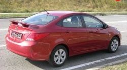 7 699 р. Спойлер Блиц  Hyundai Solaris  RBr (2010-2017) седан дорестайлинг, седан рестайлинг (Неокрашенный)  с доставкой в г. Кемерово. Увеличить фотографию 2